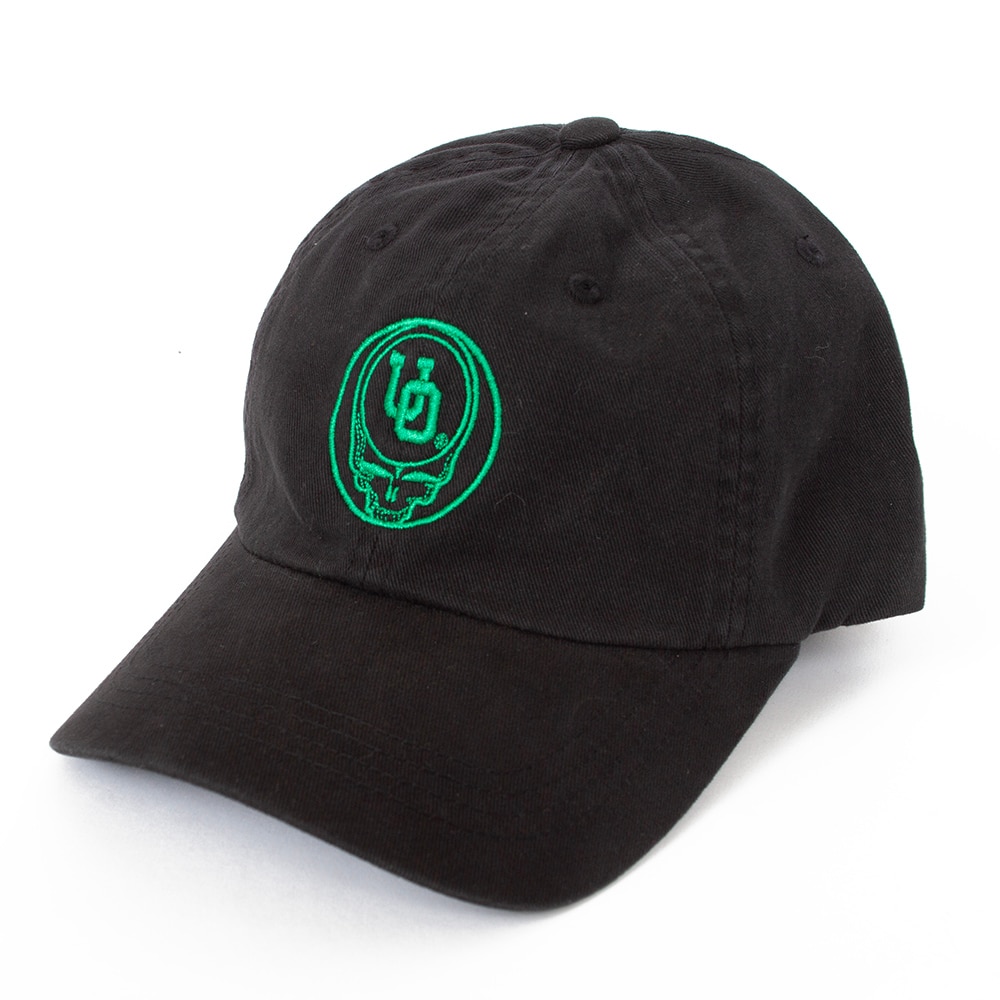 Interlocking UO, Black, Curved Bill, Cotton, Accessories, Unisex, Class Trip, Grateful Dead, Steal ur Face, Adjustable, Hat, 963471